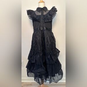 Wednesday Addams Black Prom Dress Costume
